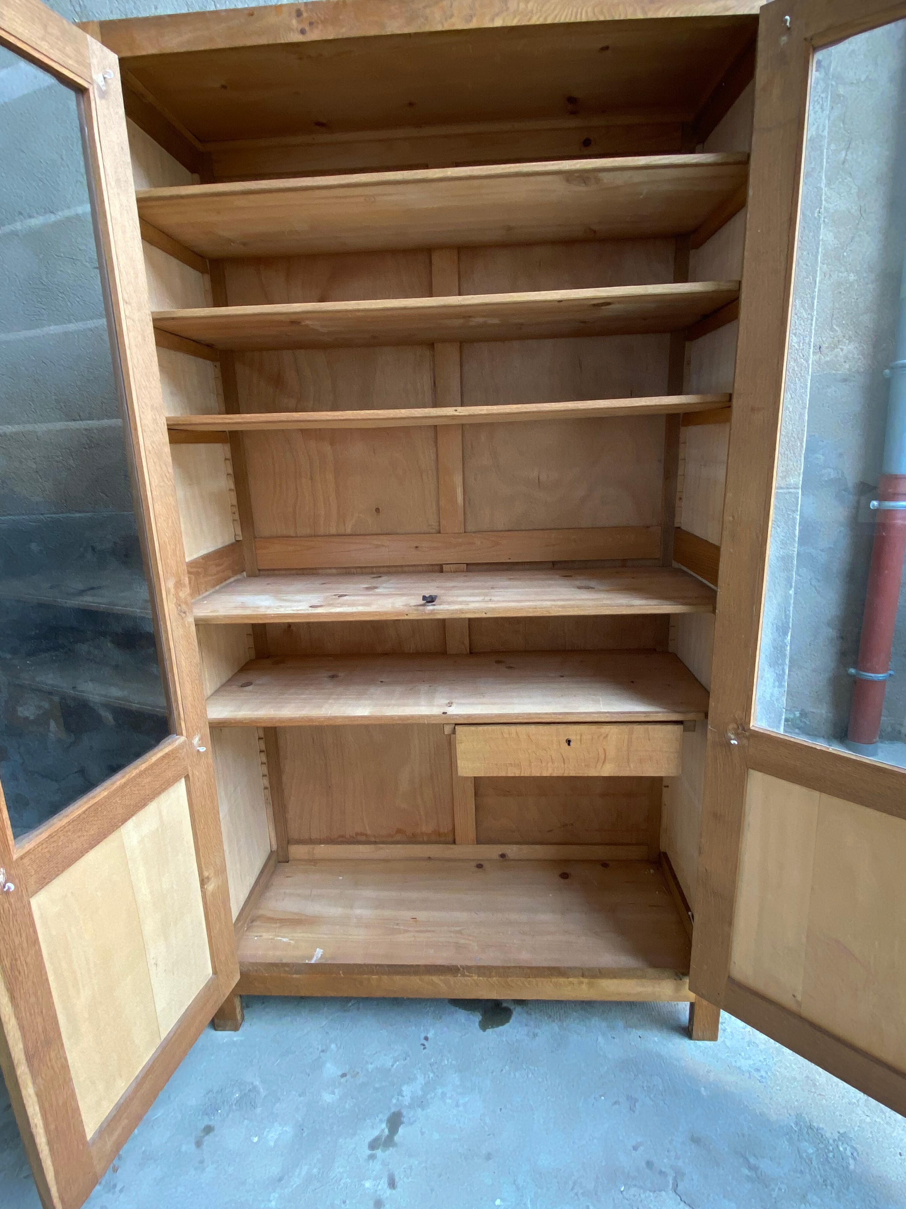 School showcase cabinet