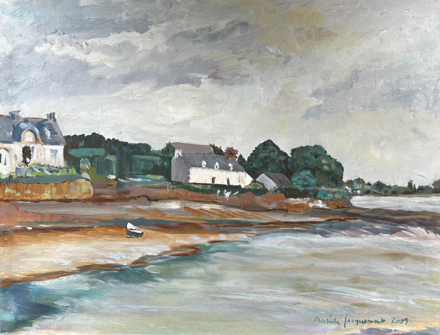 Breton village tableau of the Aber