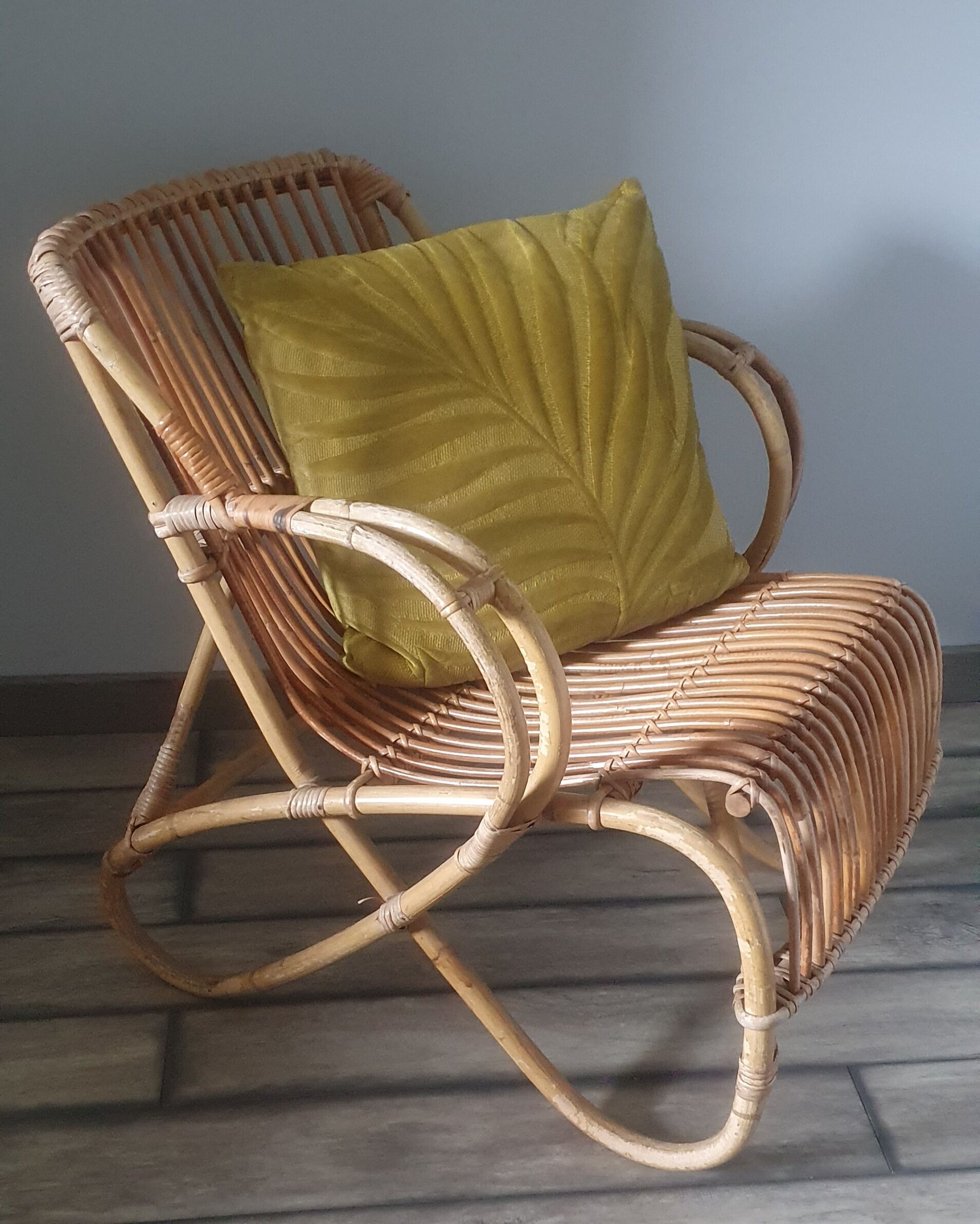 Rattan armchair