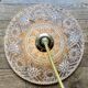 Suspension abat-jour vintage en verre - collection vaisselle -