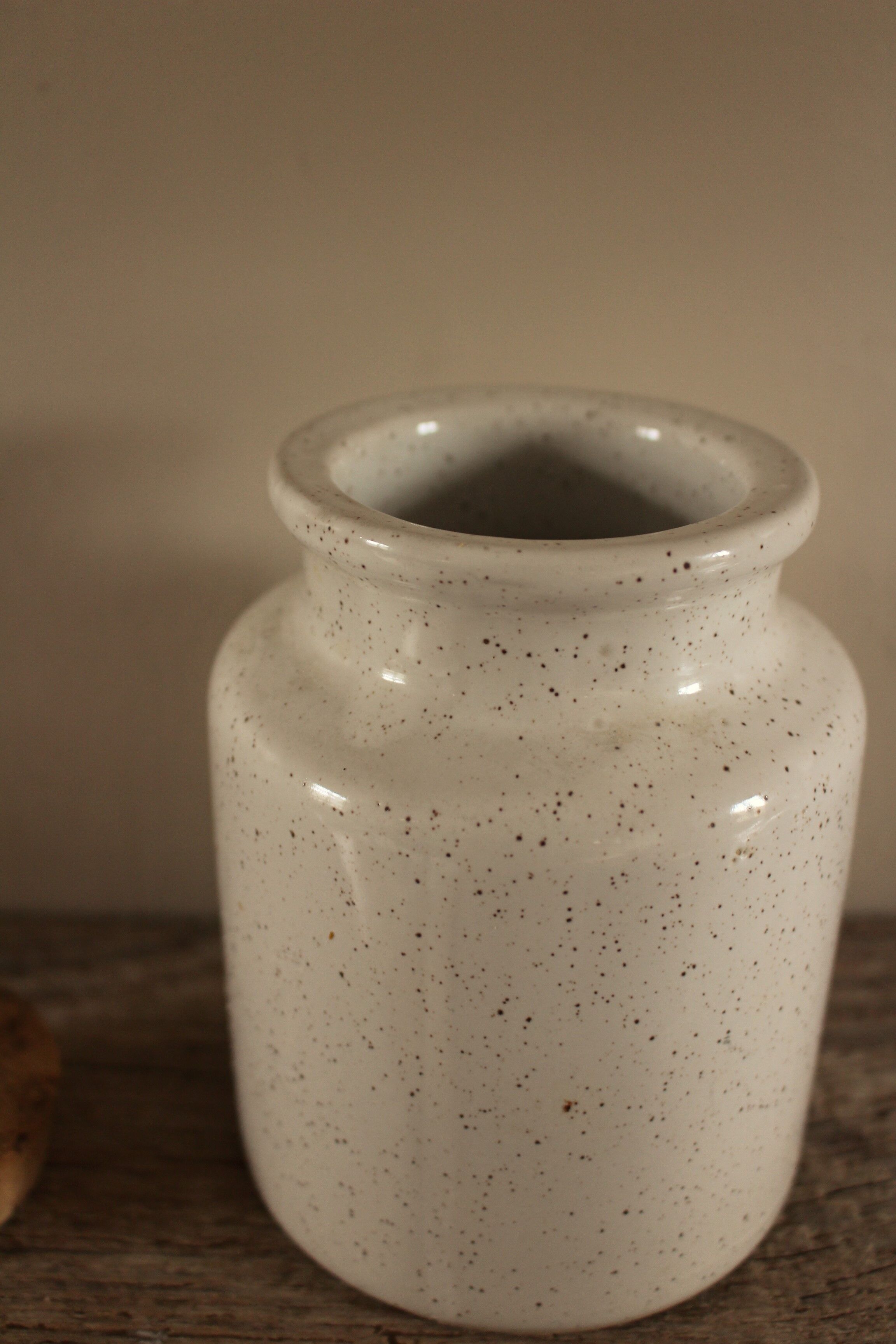 Mustard pot glazed stoneware ciné cork stopper