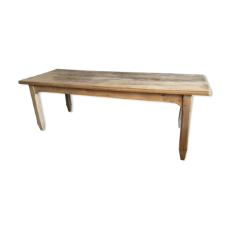 Old 19th crude solid elm farm table