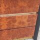 Roche Bobois Mahey black lacquer and burl commode with 3 drawers.