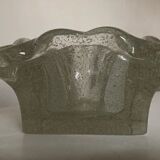 Cendrier massif en verre soufflé travail italien 1960