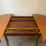 Table en teck vintage NF 2 rallonges