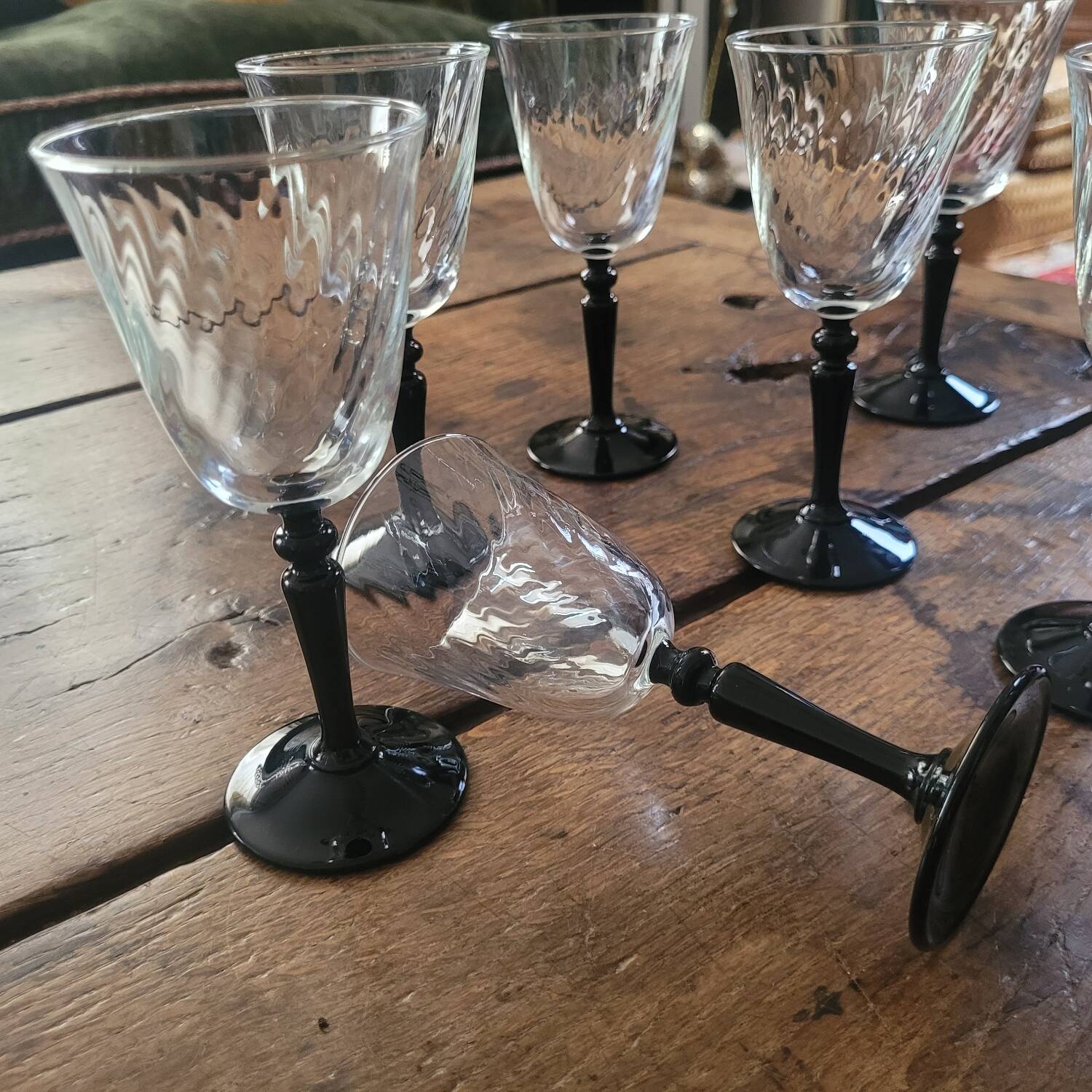 Service de 10 verres à pied