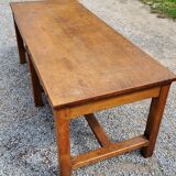 Oak farmhouse table 6 feet 2 drawers 200cm