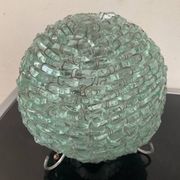 Lampe vintage boule en morceaux de verre assemblés années 70