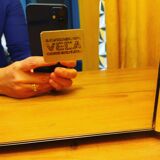Mirror with Veca wall light