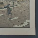 Lithograph by Henri Rivière The Butte Montmartre viewed from the Fortifications