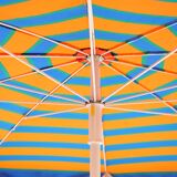 Vintage psychedelic orange umbrella