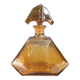 Art Deco liqueur carafe in amber glass