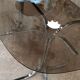Table ovale en verre vintage