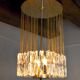 Venini ceiling lamp, cut glass, Italy, 1970