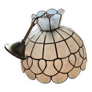 Grande suspension vintage - nacre
