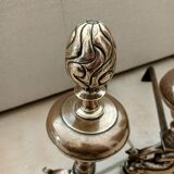 18th Century Dolphin Andirons