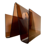 Porte-revues/vinyles plexiglas fumé