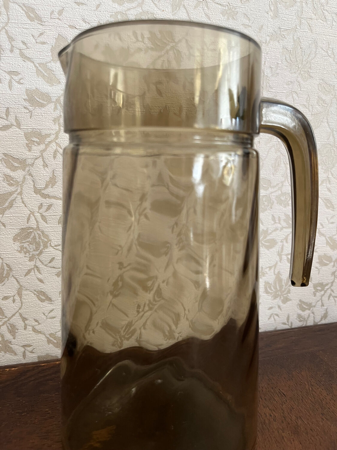 Smoked glass decanter