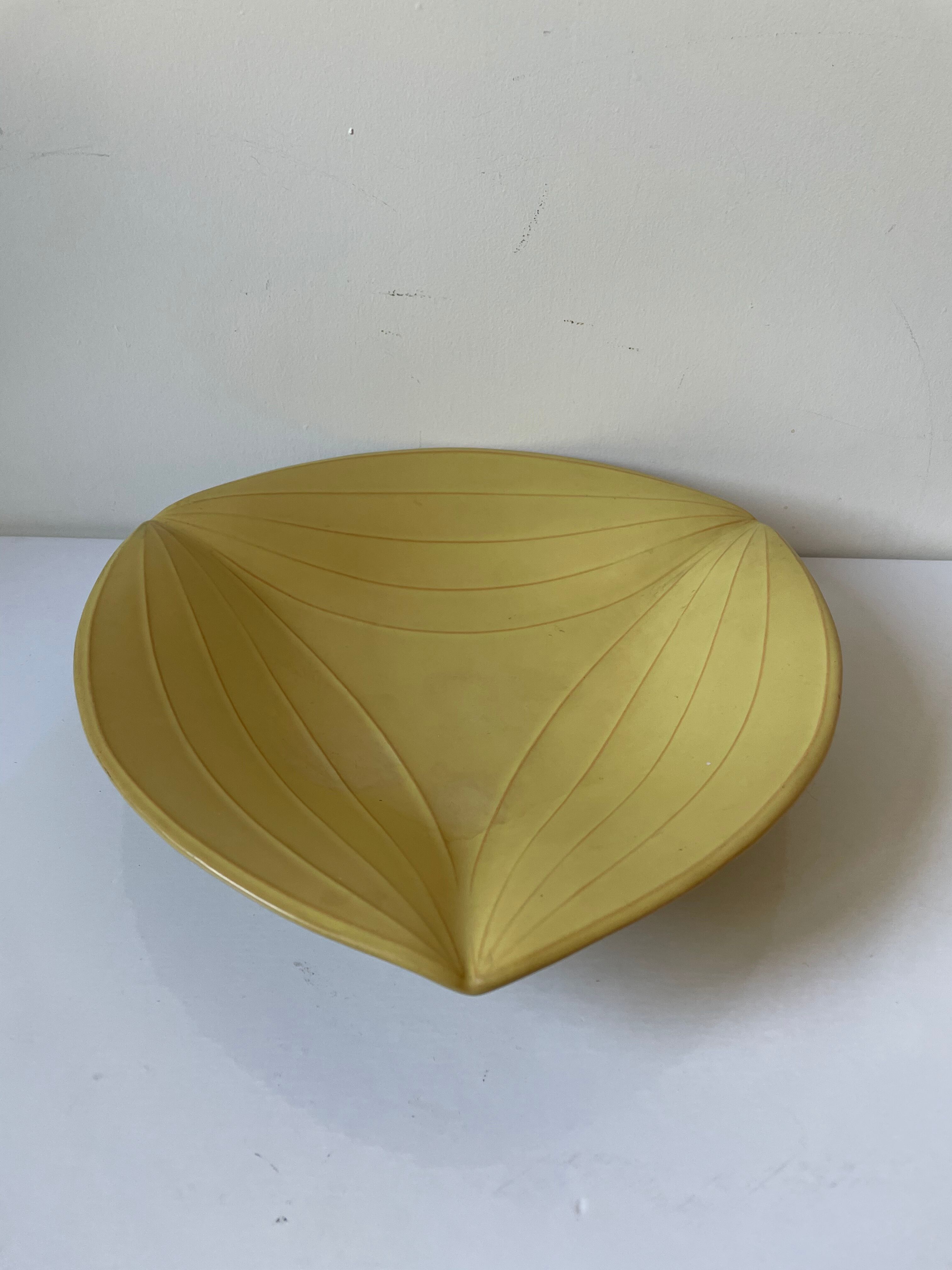 Danish 1950 Glazed Ceramic Decorative Bowl