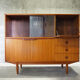 Enfilade haute scandinave en teck années 60