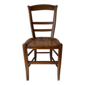 Rattan cane wooden chair