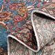Blue Handmade Persian Vintage Rug 274x370 cm