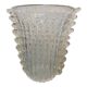 Contemporary handmade multicolors murano glass style vase