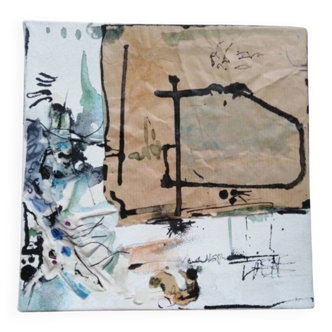 Mixed media painting