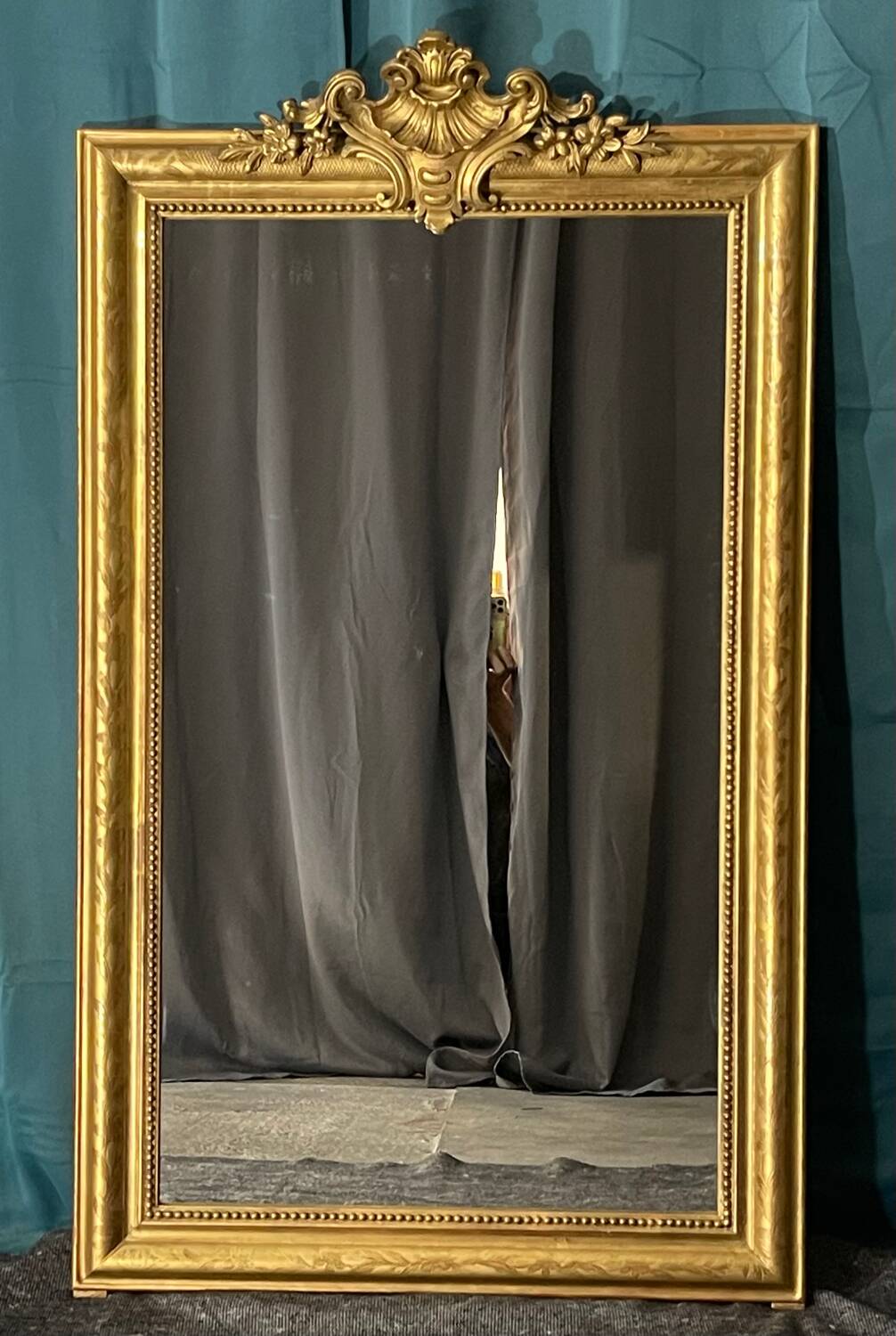 Antique mirror H140x 82.5 from the Louis Philippe period, very good condition