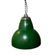Green industrial lamp