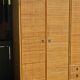 Large rattan and bamboo wardrobe by Dal Vera Italy