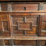 Italian chest carved wood