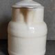 Covered pitcher in porcelain fire of Grigny XIXth stamped P.Precious
