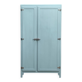 Armoire de cuisine buffet Mado 1940 bleu /vert grisé