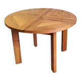 Maison Regain elm dining table from the 70s