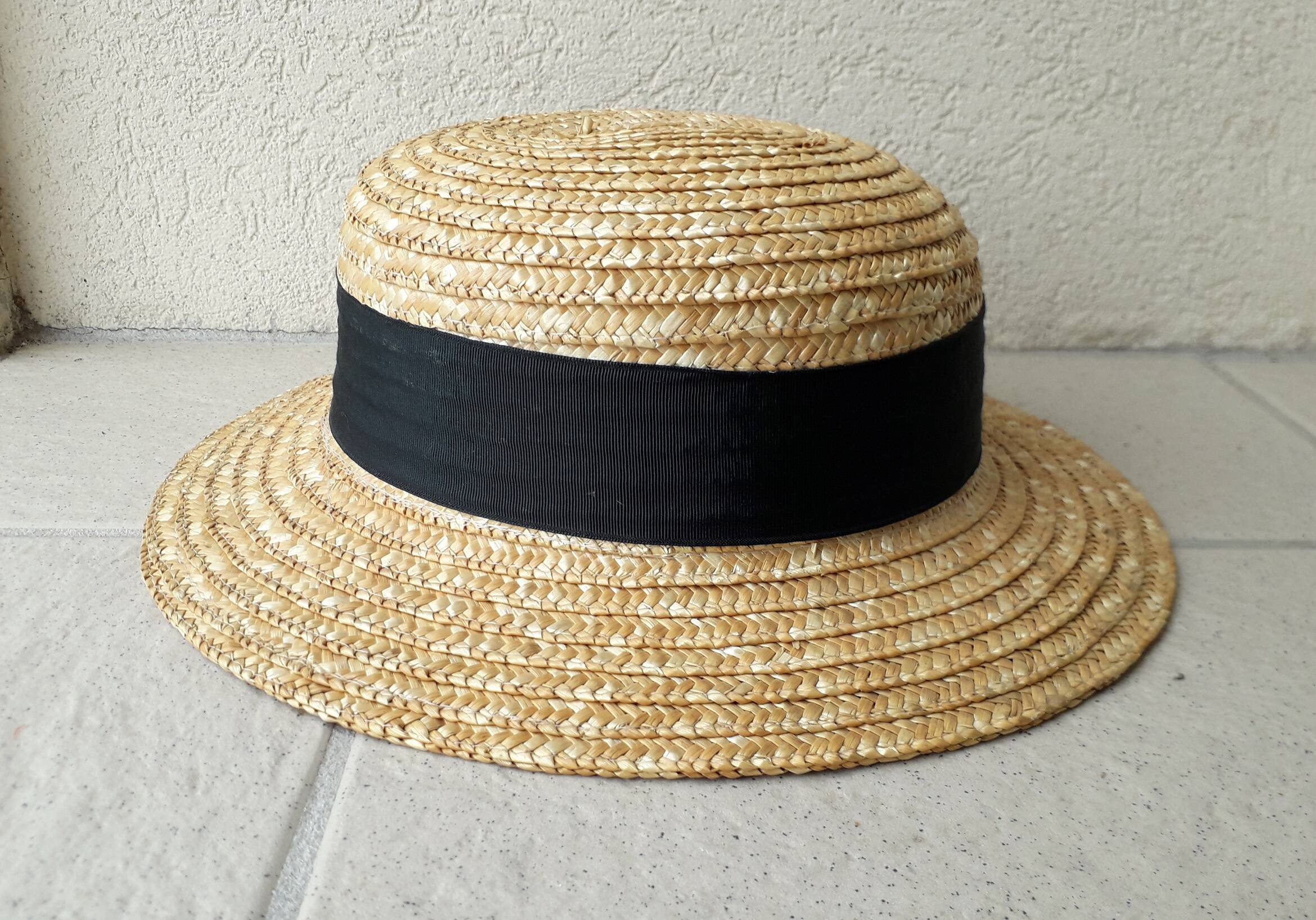 Boater style hat