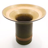 Vase corolle en grès vert olive des Sixties de Rosenthal Studio Linie