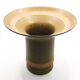 Vase corolle en grès vert olive des Sixties de Rosenthal Studio Linie