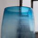 Big Opalescent Vase in Hand Blown Murano Glass, Blue Purple Gold Iridescent