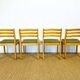 4 chaises scandinave vintage 1960