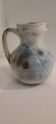 Old bulbous jug pottery vase glazed grey-blue stoneware vintage