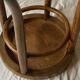 Thonet style Art Nouveau bistro stool in curved wood