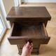 Semainier vintage marron en bois