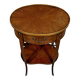 Louis XV style ceremonial marquetry drum table / circa 1920