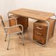 Vintage industrial desk in wood and metal