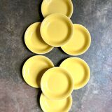 8 Villeroy & Boch soup plates in yellow enamelled earthenware