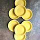 8 Villeroy & Boch soup plates in yellow enamelled earthenware
