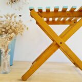 Wooden folding stool - Antique plant stand