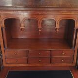 Empire walnut burl secretary