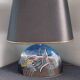 Table lamp with its vintage ceramic lampshade